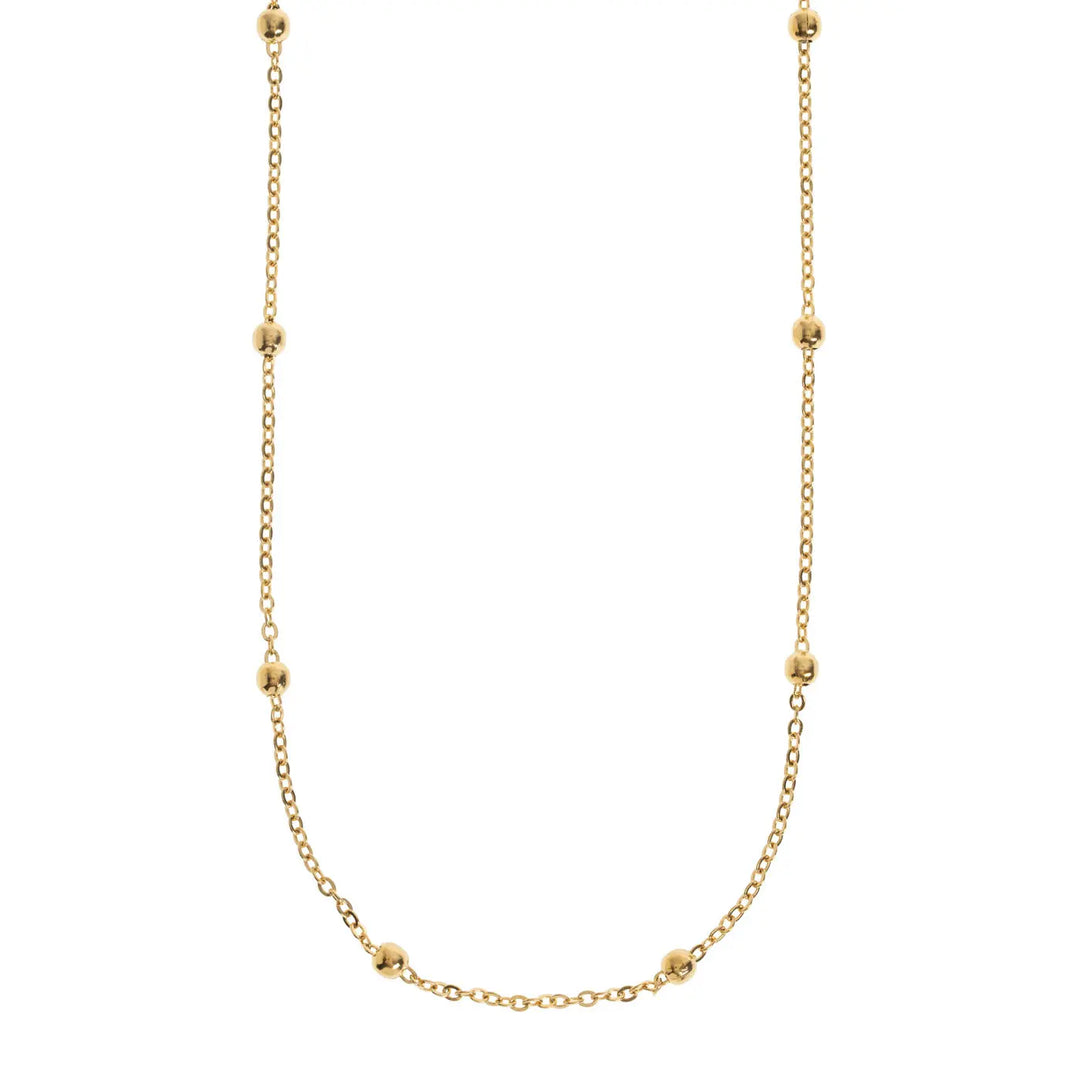 Heather - Bohemic Minimalistic Ball Chain Necklace Stainless Steel