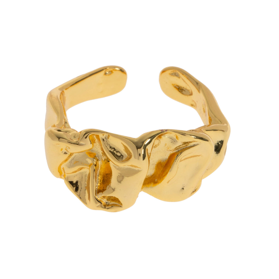 Elizha - Chunky verstelbare organische statement ring